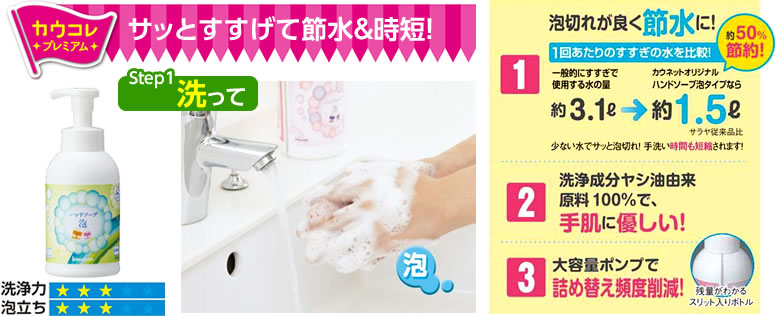 サッとすすげて節水＆時短！